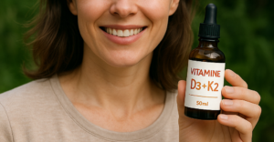 La ménopause est une étape naturelle , souvent accompagnée de bouleversements hormonaux, d’une baisse de densité osseuse et de troubles de l’humeur ou de la vitalité. Pour traverser cette période en douceur, certains nutriments peuvent jouer un rôle clé. C’est notamment le cas de la vitamine D3 et de la vitamine K2, deux alliées précieuses pour la santé des femmes après 45 ans.