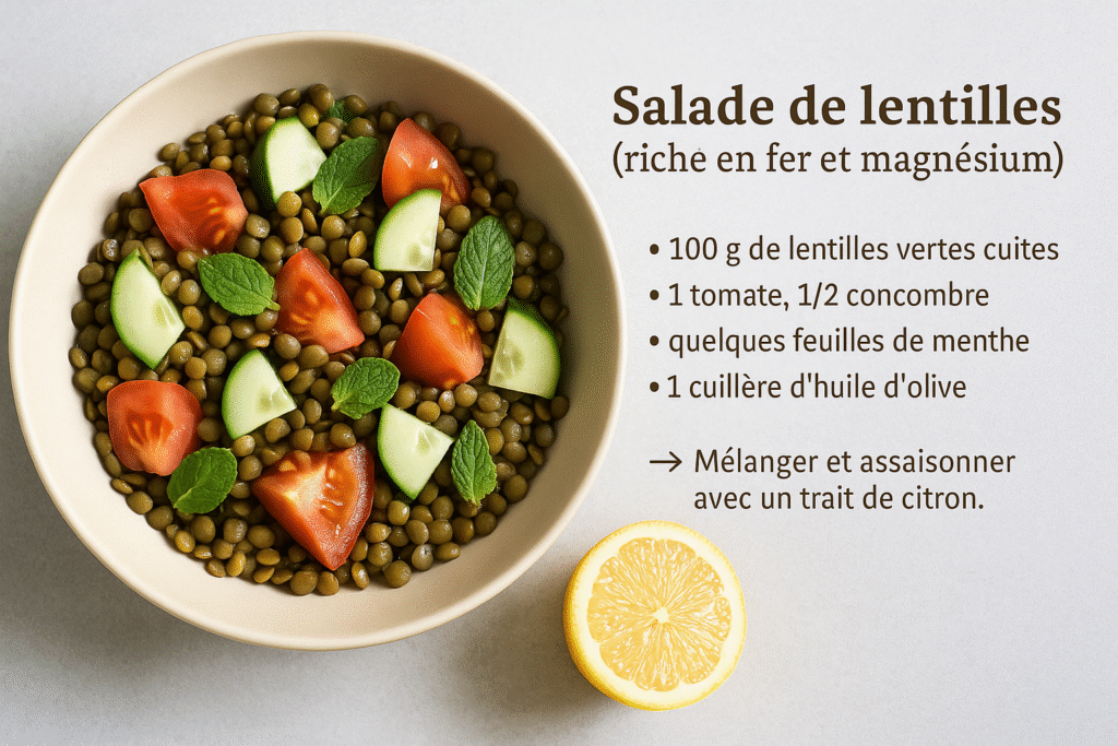 Salade lentille
