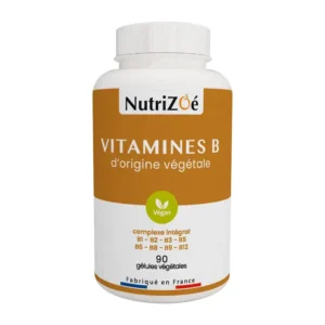 Complément alimentaire Vitamines B Complexe Intégral – flacon de 90 gélules pour énergie, vitalité et soutien du système nerveux.
