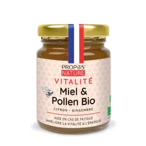 Mélange Vitalité Bio - Miel, Pollen, Gingembre Citron