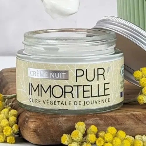 Creme De Nuit Bio Pur'immortelle - Anti-age - 50ml