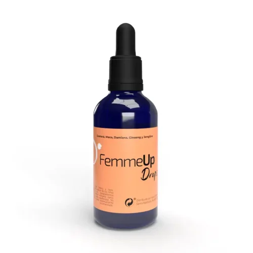 Complément alimentaire à base de Maca, Damiana, Ginseng et Guarana pour soutenir la libido, l’énergie et la concentration féminine.