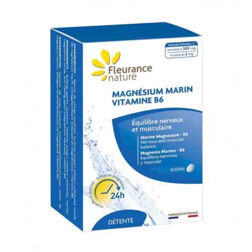 Magnésium Marin + Vitamine B6 – 300 mg de magnésium